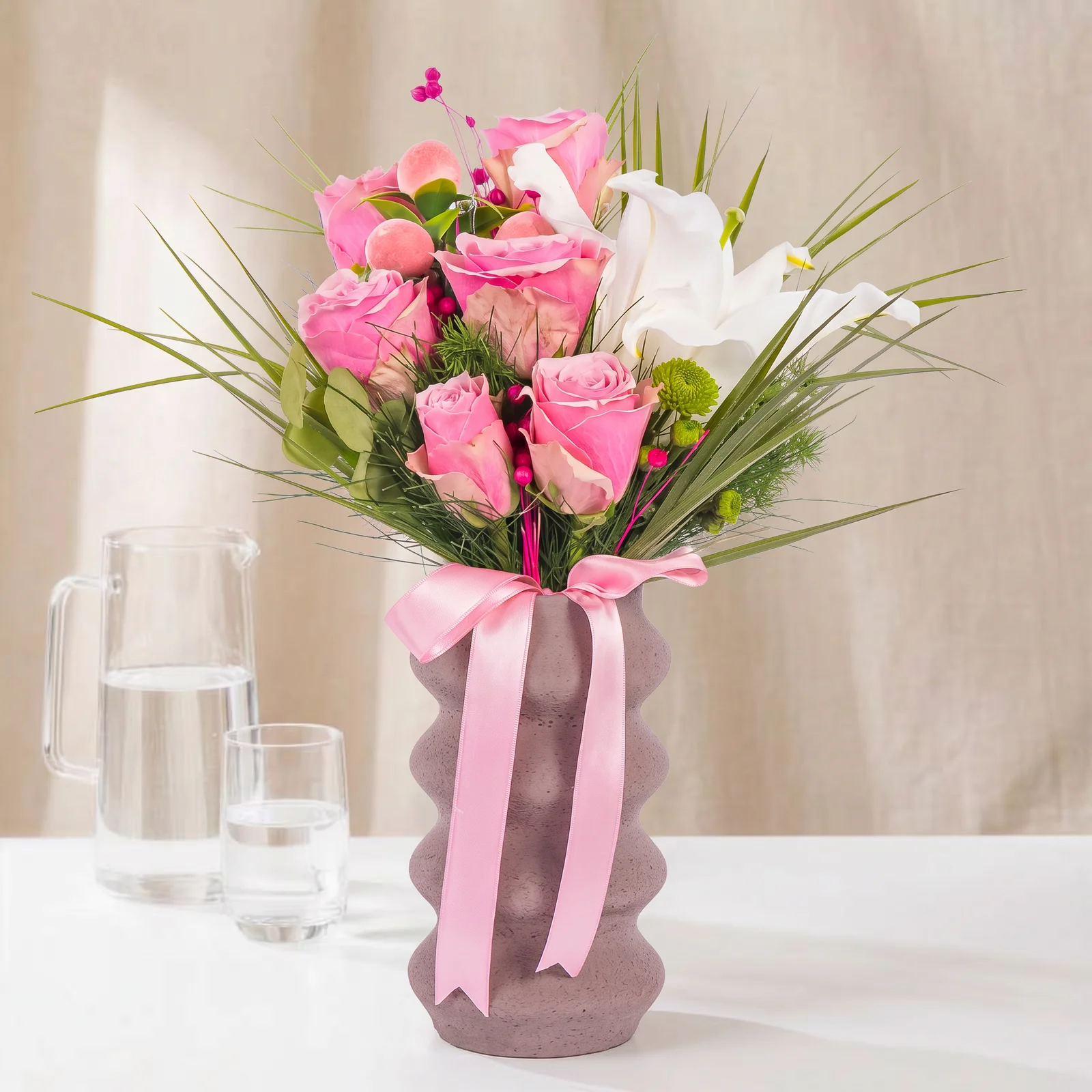 Floral Edit Lilyum & Pembe Güller