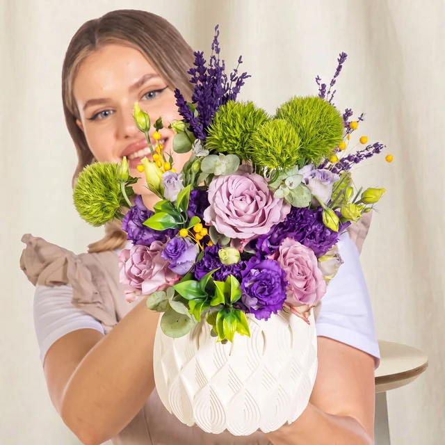 Royal Violet Gül ve Lisyantus