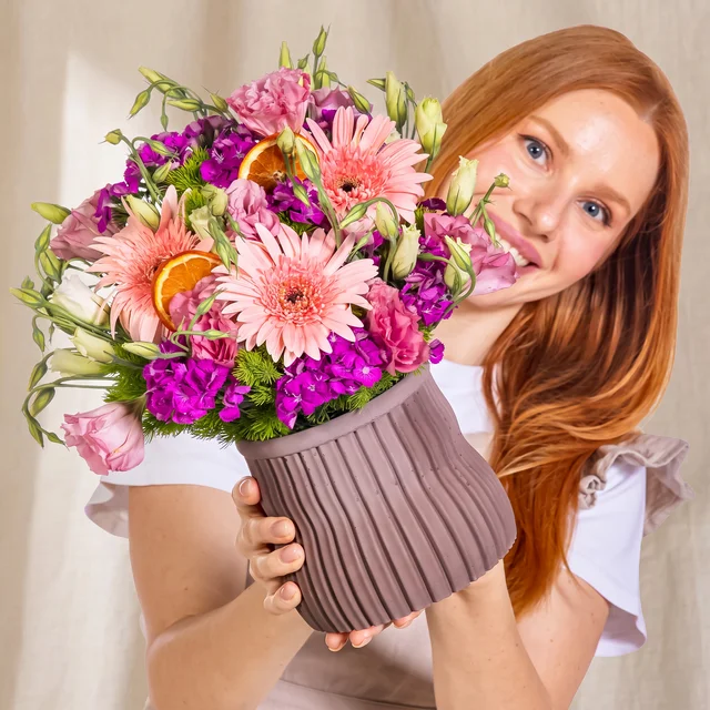 Pastel Wave Gerbera Aranjmanı