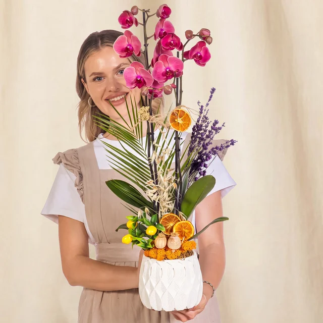 Citrus Bloom Fuşya Orkide